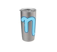 Eta minuscule - Septième lettre de l'alphabet grec Gobelet isotherme en acier inoxydable double paroi