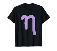 ETA Minuscule - Septième Lettre de l'alphabet Grec T-Shirt Graphique avec Valeur