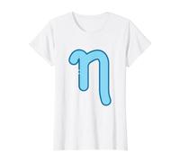 ETA Minuscule - Septième Lettre de l'alphabet Grec T-Shirt Graphique avec Valeur