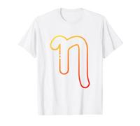 ETA Minuscule - Septième Lettre de l'alphabet Grec T-Shirt Graphique avec Valeur