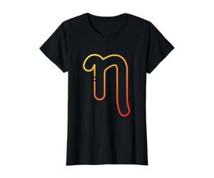 ETA Minuscule - Septième Lettre de l'alphabet Grec T-Shirt Graphique avec Valeur