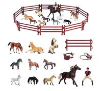 Étable des jouets émulatifs pour animaux - ferme avec 1- Rider 10-- Clôtures pour - Jouet produit est fabriqué en ABS éducatif - à partir de - ans