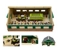 Étable en Bois - Kids Globe - Grange de vache de ferme 1:87 - 30 cm - Intérieur