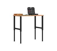 vidaXL Établi 100x60x(71,5-98) cm bois massif de hêtre rectangulaire