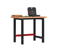 Etabli 100x60x83 cm bois massif de hêtre rectangulaire