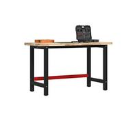Établi 140x60x83 cm bois massif d'acacia rectangulaire table de travail vidaXL