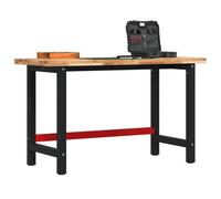 Établi 140x60x83 cm bois massif d'acacia rectangulaire table de travail vidaXL