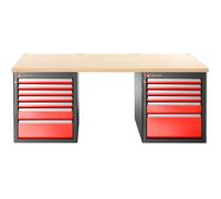Établi 2,2 m 13 tiroirs 569 x 421 mm plateau bois version basse - FACOM - JLS3-2MW13DL