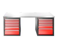 Établi 2,2 m 13 tiroirs 569 x 421 mm plateau inox version basse - FACOM - JLS3-2MS13DL