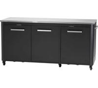 Etabli 3 portes et 6 roues avec tables de travail pliantes 180 cm