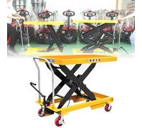 Établi à ciseaux hydraulique, capacité de charge 1500 kg, hauteur réglable de 0,72 à 1,5 m, conception de sécurité avec roues arrières verrouillables, idéal pour les ateliers et les garages