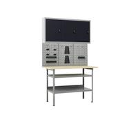 Etabli avec 3 panneaux muraux et 1 armoire