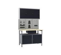 Etabli avec 3 panneaux muraux et 1 armoire