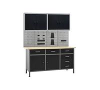 Etabli avec 4 panneaux muraux et 2 armoires