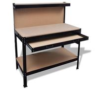 vidaXL Établi avec panneau perforé et tiroir 141769