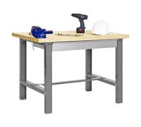 Simonrack – Établi avec tiroir – BT-6 BOX 1200 PLYWOOD – 865x1200x750 mm, 600 kg, Gris/Bois