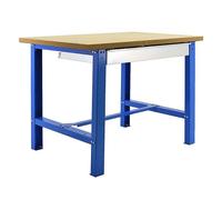 - Kit Etabli avec tiroir 865x1800x750mm Bleu/Bois - BT6 PLYWOOD BOX 1800