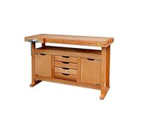Établi bois multiplis - longueur 1,2 m - caisson et presse horizontale OUTIFRANCE