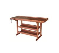 Outifrance Établi 0013148C en bois 1,50 m, 2 rayons intermédiaires, 1 presse