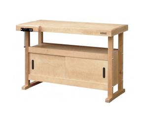 Établi bois - menuisier - caisson portes coulissantes - 1,2 m - presse OUTIFRANCE