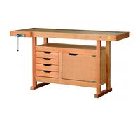 Outifrance Établi 1,50 x 0,50 m – 4 tiroirs et 1 porte