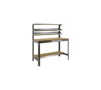 Kit établi Bricolage - 1445x1510x760 - 5 niveaux Gris/Bois - SIMON RACK - 8435104919613