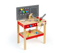 Établi d’Ouvrier Bigjigs Toys | établi en Bois 34 pièces | Outils de Construction pour Tout-Petits et Enfants | Jouet établi | Super Cadeau pour Filles & garçons | dès 3 Ans