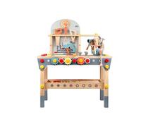 Etabli de Bricolage 88cm en Bois avec Accessoires Educatifs pour Enfant dès 3ans Multicolore