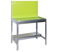 Table de travail pour jardin BT2 Vert/Galvanisé Simonrack 1440x900x600 mms Capacité 400 kg