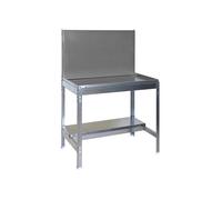 Établi de jardin - 1520x1200x600 - 2 niveaux Gris - SIMON RACK - 8435104988626