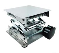 Établi de laboratoire réglable 15 x 15 cm avec panneau épais (100 x 100 x | Plage de hauteur réglable, acier inoxydable résistant à la rouille, taille compacte de 10 x 10 cm, levage fluide
