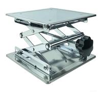 Établi de laboratoire réglable 15 x 15 cm avec panneau épais (200 x 200 x | Plage de hauteur réglable, acier inoxydable résistant à la rouille, taille compacte de 10 x 10 cm, levage fluide