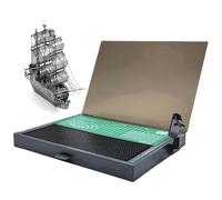 Établi de modélisation pour travaux manuels, poste de travail de précision avec plateau extractible, collecte de poussière et support de texte pour découpe et assemblage de base