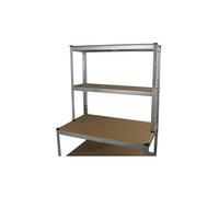 Etabli de rangement en acier galvanisé sans boulons étagère pour atelier, garage, & entrepôt 100cm x 180cm x 60cm