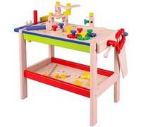 Établi en bois avec outils et accessoires Njoy Kids, 52 pièces G