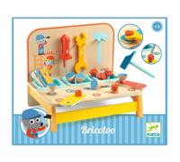 Établi en bois - DJECO - DJ05530 - Compact - 18 pièces - Pour enfants dès 3 ans