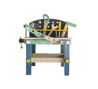 Établi en Bois pour Enfants avec Accessoires - Jeu Éducatif Montessori avec Marteau, Tournevis, Scie, Boulons et Vis - Banc d’Activités pour Le Développement Manuel et la Créativité (Âge 36M+)