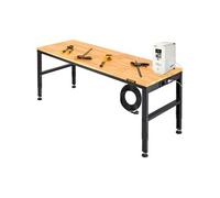 Etabli Garage Atelier Table de Travail Hauteur Réglable 183 x 64 x 97 cm