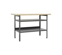 vidaXL Établi 145344 Acier Gris 120 x 60 x 85 cm