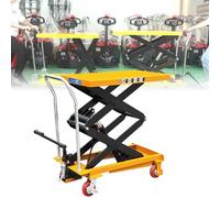 Établi hydraulique avec pédale anti-pincement, capacité de charge de 150 kg, 1000 kg, hauteur réglable de 0,72 m x 1,5 m, roulettes arrière verrouillables pour plus de sécurité et de stabilité