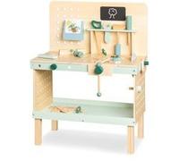 Etabli Jupp tilleul et MDF laqué clair et multicolore Beige G