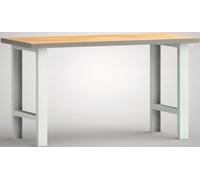 Établi L1500xP700xH840mm hêtre multiplex gris clair WS500N-1500M40-X1581