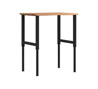 Etabli marron clair 80x60x(71,5-98) cm bois de chêne massif 3309696