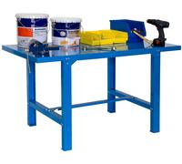 SimonRack Etabli d’Atelier, Capacité de Charge 600 kg, 830x1500x730 mm, Table de Travail Bricolage, Bleu - BT6