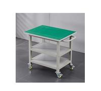 Établi mobile à roulettes - Table roulante avec roulettes verrouillables et étagère inférieure pour garage, atelier, cuisine, restaurant