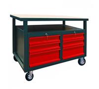 Établi mobile - Servante - 6 tiroirs - 1200 x 600 x 850 mm D40912