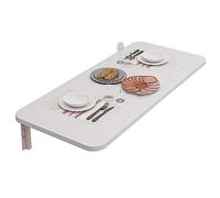 Établi mural à suspendre au mur - Table pliante en bois massif - Petite table de cuisine pliable - Table de salle à manger - Bureau d'ordinateur