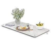 Établi mural pliable robuste pour économiser de l'espace - Établi pliable pour la maison, le garage - Blanc - 120 x 30 cm