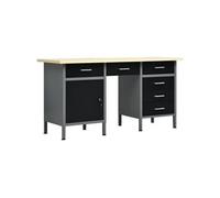 Etabli Noir 160x60x85 cm Acier