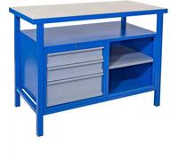 Etabli P 1200 SL - 120 cm - 3 tiroirs 1 étagère Güde G40926